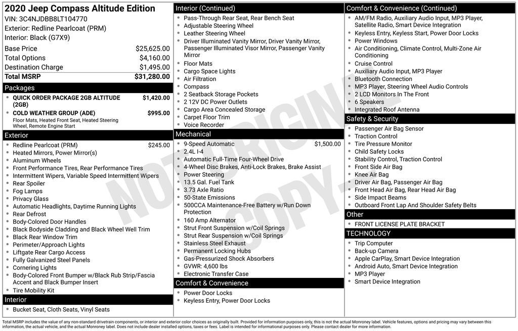 2020 Jeep Compass Altitude