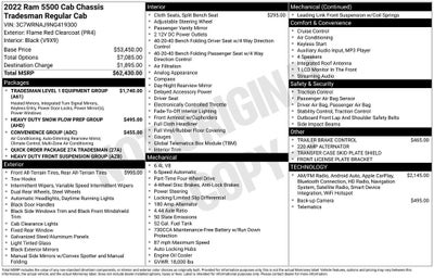 2022 RAM 5500HD Tradesman