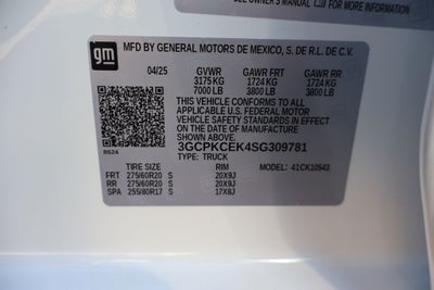 2025 Chevrolet Silverado 1500 Custom Trail Boss