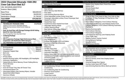 2022 Chevrolet Silverado 1500 ZR2