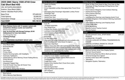 2025 GMC Sierra 1500 AT4X