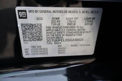 2025 GMC Sierra 1500 AT4X
