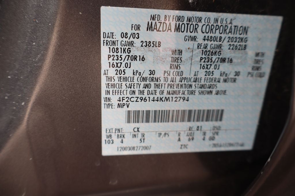 2004 Mazda Mazda Tribute ES