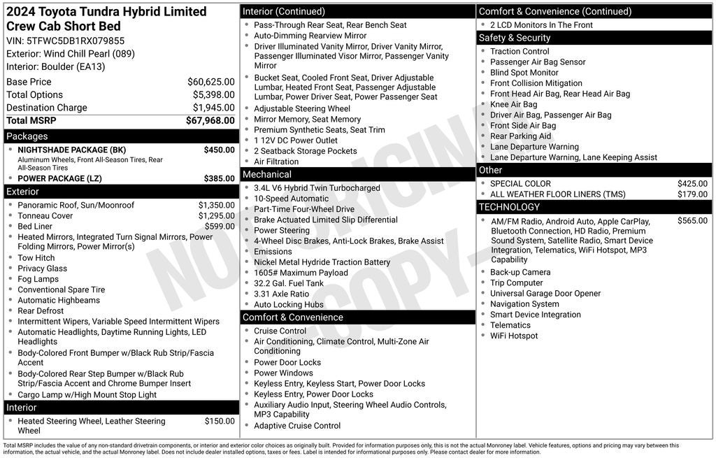 2024 Toyota Tundra Hybrid Limited