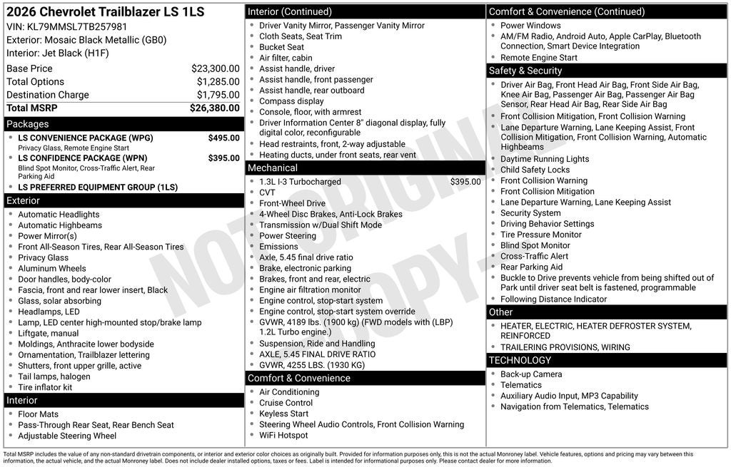 2026 Chevrolet TrailBlazer LS