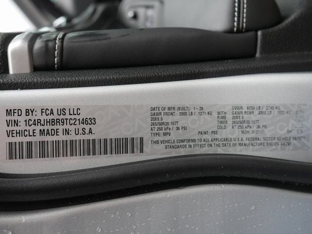 2026 Jeep Grand Cherokee Limited Reserve