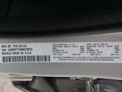 2022 RAM 1500 Big Horn/Lone Star