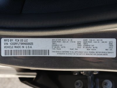 2021 RAM 1500 Laramie