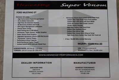 2025 Ford Mustang GT Premium Hennessey Super Venom 05/91