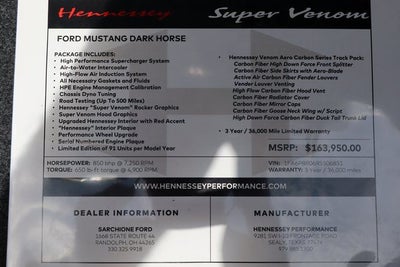 2024 Ford Mustang Dark Horse Hennessey Super Venom XP/91