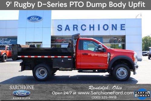 2023 Ford F-550SD XL DRW w/9' Rugby D-Series PTO Dump Body