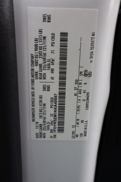 2019 Ford Transit-250 SRW C/C w/10.5' Aluminum Flat Bed