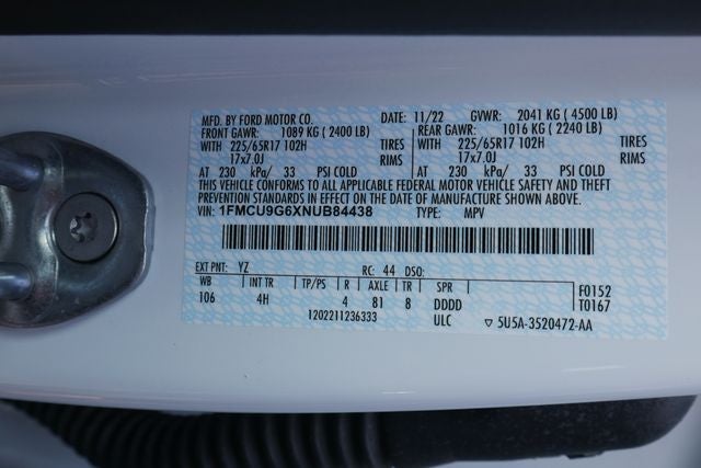 2022 Ford Escape SE