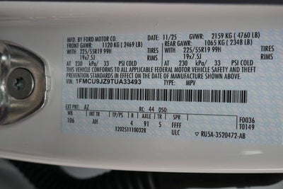 2026 Ford Escape Hybrid Platinum