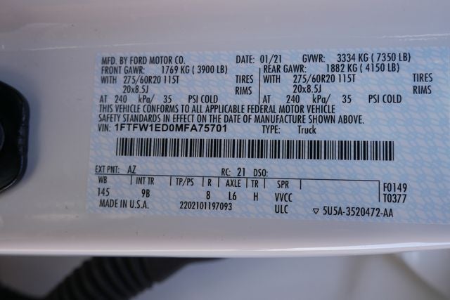 2021 Ford F-150 Platinum