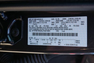 2020 Ford F-150 Raptor