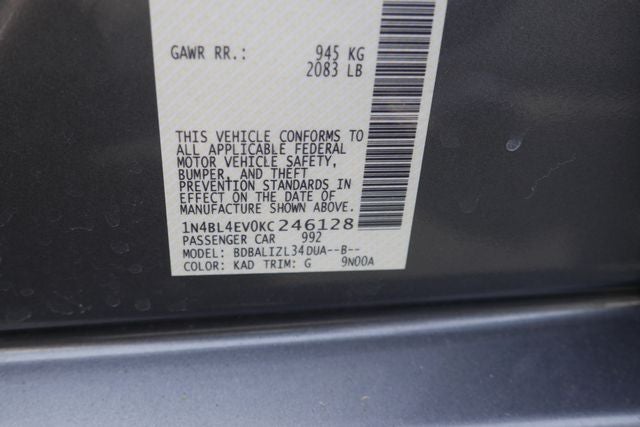 2019 Nissan Altima 2.5 SL