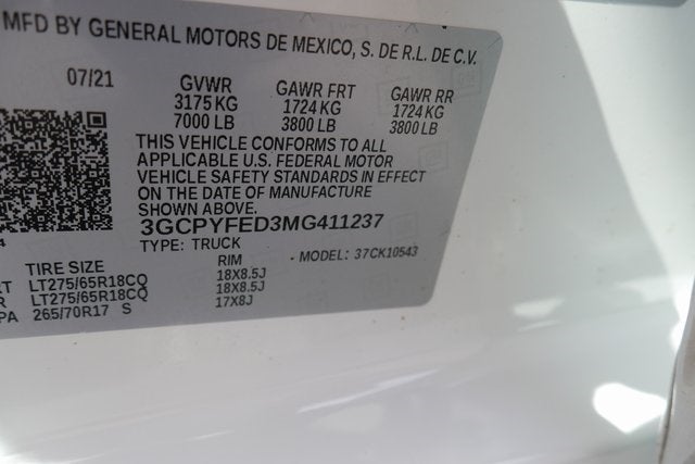 2021 Chevrolet Silverado 1500 LT Trail Boss