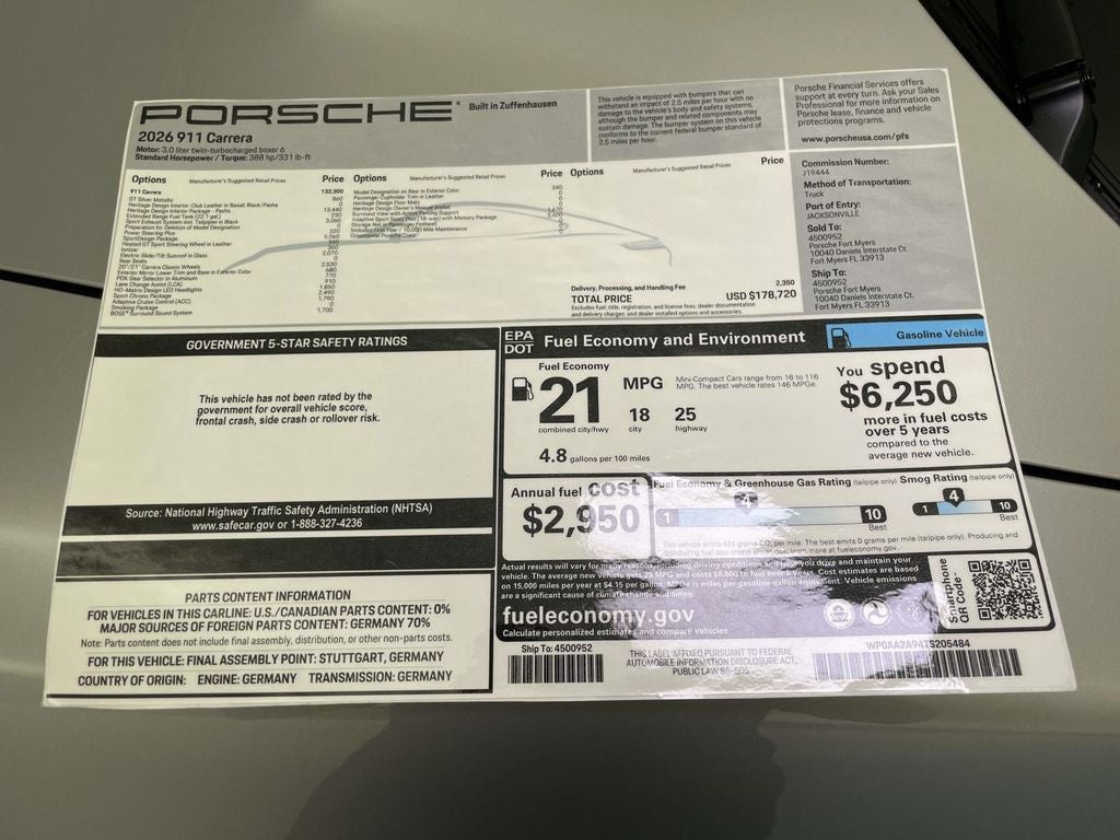 2026 Porsche 911 Carrera