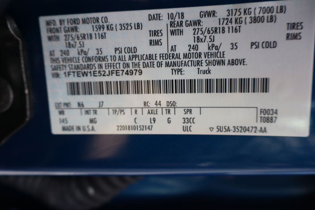 2018 Ford F-150 XLT