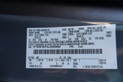 2020 Ford F-150 XL