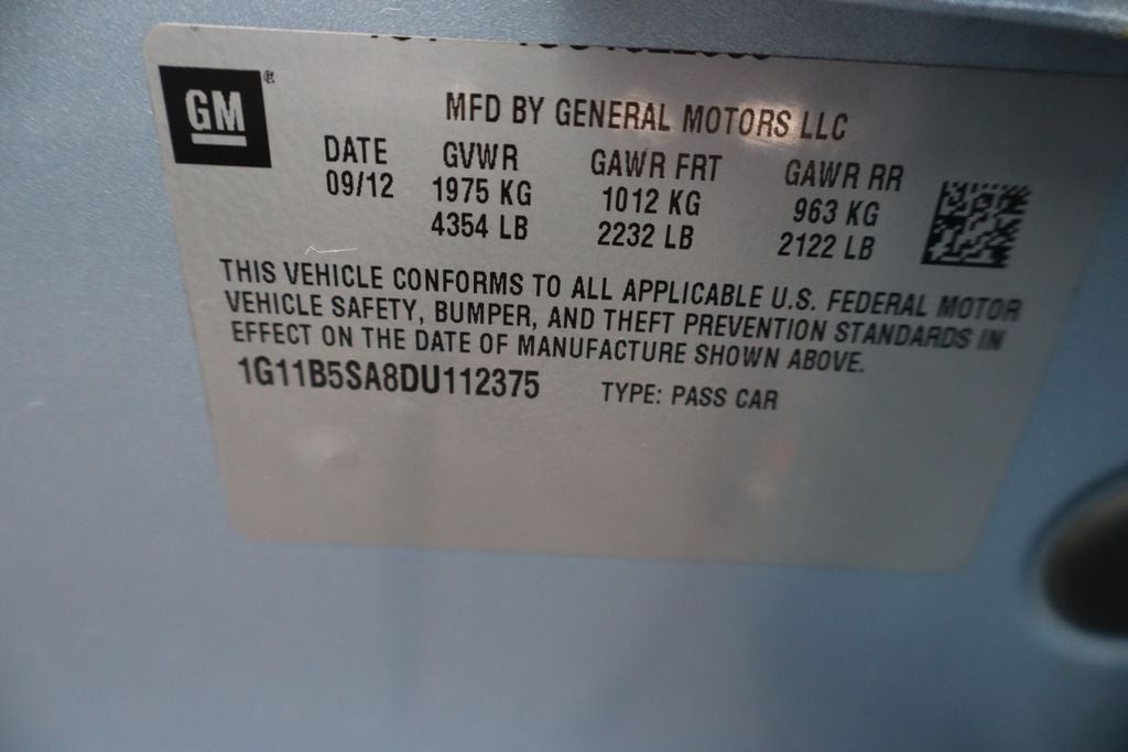 2013 Chevrolet Malibu LS 1LS