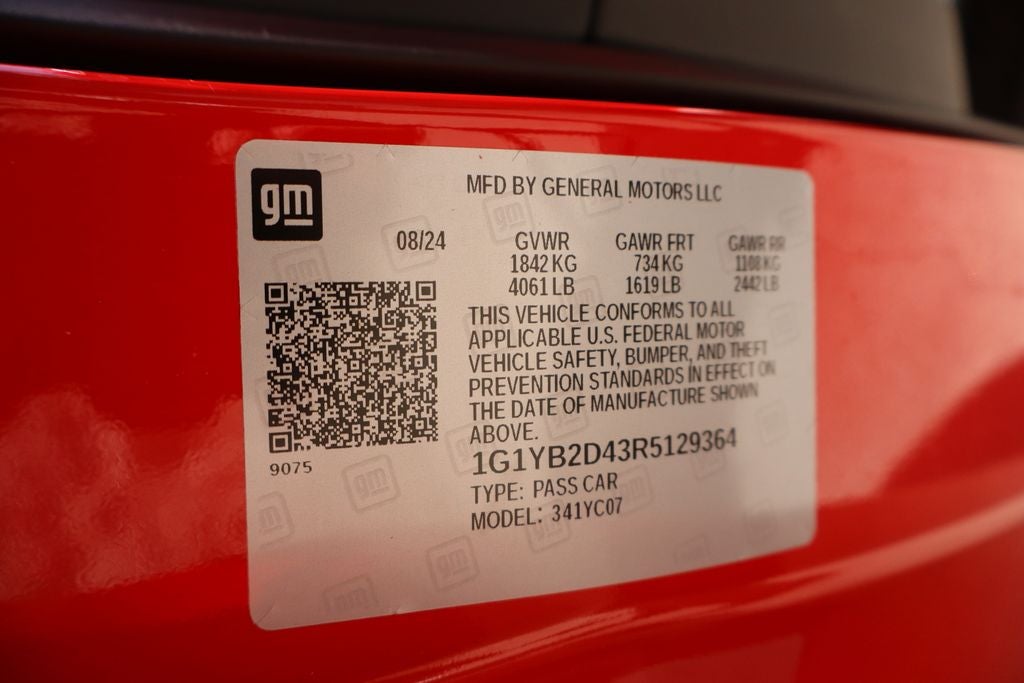 2024 Chevrolet Corvette Stingray 2LT