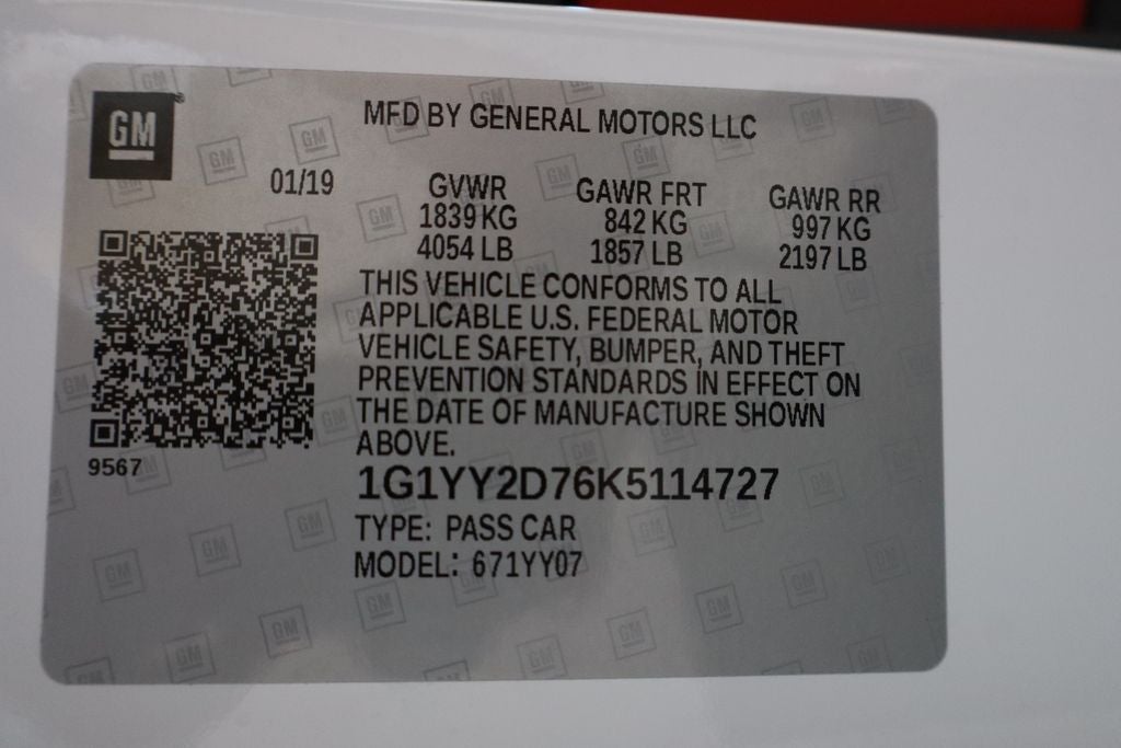 2019 Chevrolet Corvette Grand Sport 2LT