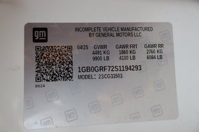 2025 Chevrolet Express 3500 Work Van w/ Reading Aluminum Roof Service Body Cutaway