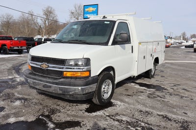 2025 Chevrolet Express 3500 Work Van w/ Reading Aluminum Roof Service Body Cutaway