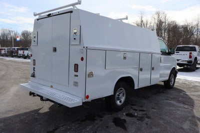 2025 Chevrolet Express 3500 Work Van w/ Reading Aluminum Roof Service Body Cutaway