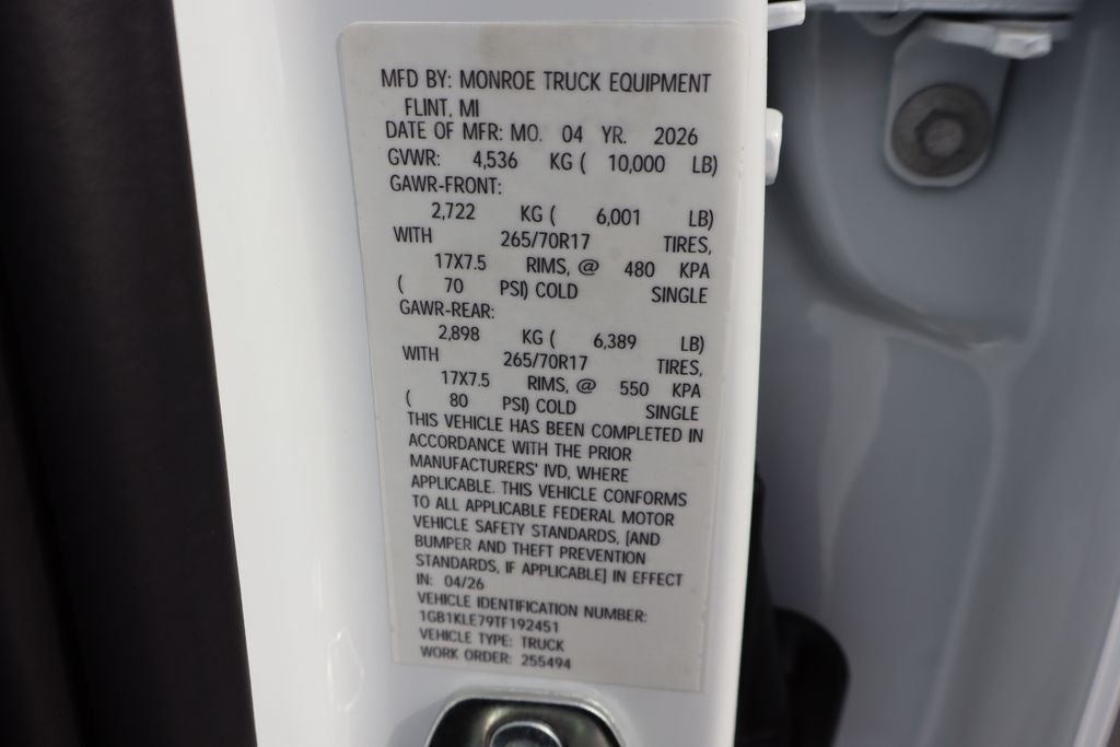2026 Chevrolet Silverado 2500HD Work Truck w/ 8' Service Body