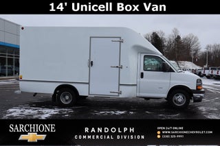 2025 Chevrolet Express 3500 Work Van Cutaway w/ 14' Unicell Box Van