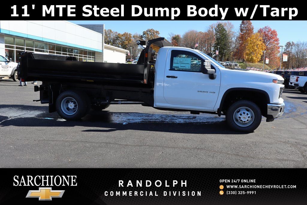 2025 Chevrolet Silverado 3500HD Work Truck w/ 11' MTE Steel Dump Body