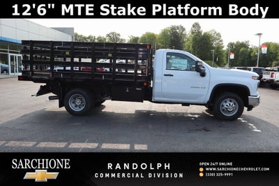 2025 Chevrolet Silverado 3500HD Work Truck w/ 12' MTE Stake Platform Body