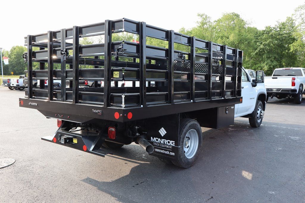 2025 Chevrolet Silverado 3500HD Work Truck w/ 12' MTE Stake Platform Body