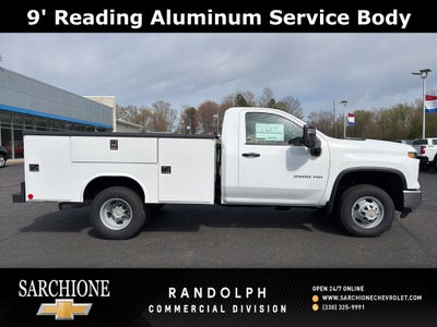 2026 Chevrolet Silverado 3500HD Work Truck w/ 9' Reading Aluminum Service Body