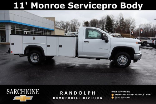2025 Chevrolet Silverado 3500HD Work Truck w/ 11' Monroe Servicepro Body