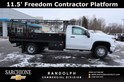 2025 Chevrolet Silverado 3500HD Work Truck w/ 11.5' Freedom Contractor Platform
