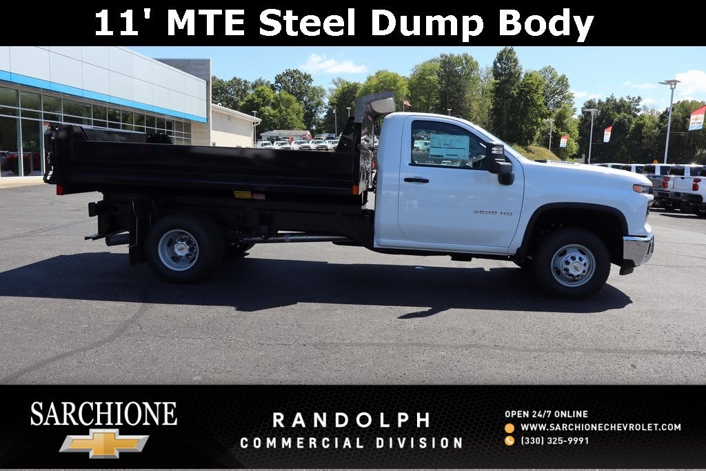 2025 Chevrolet Silverado 3500HD Work Truck DRW W/ 11' MTE Steel Dump Body