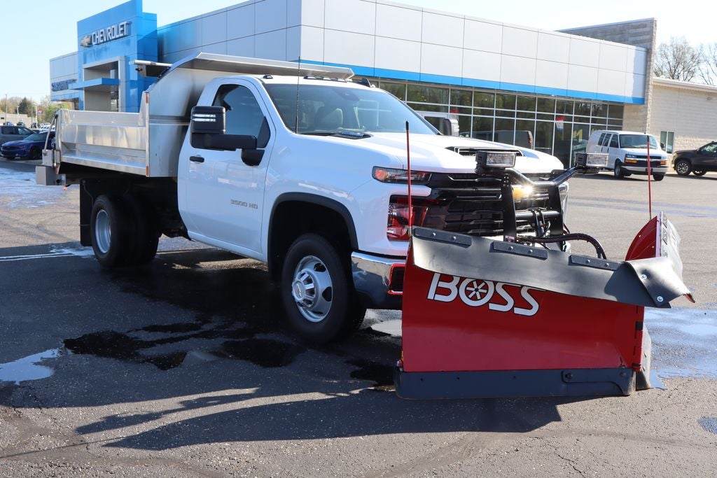 2026 Chevrolet Silverado 3500HD Work Truck w/ 9' MTE SS Dump, Boss Snow Plow, & SaltDogg SS S