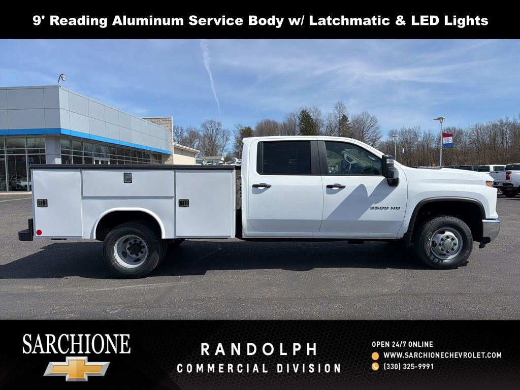 2026 Chevrolet Silverado 3500HD Work Truck w/ 9' Reading Aluminum Service Body
