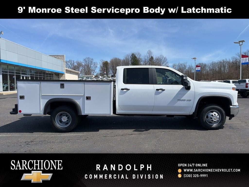 2026 Chevrolet Silverado 3500HD Work Truck w/ 9' Monroe Steel Service Body