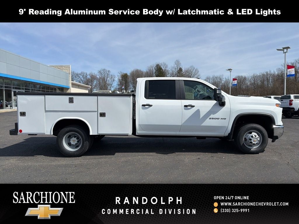 2026 Chevrolet Silverado 3500HD Work Truck w/ 9' Reading Aluminum Service Body