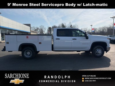2026 Chevrolet Silverado 3500HD Work Truck w/ 9' Monroe Steel Service Body