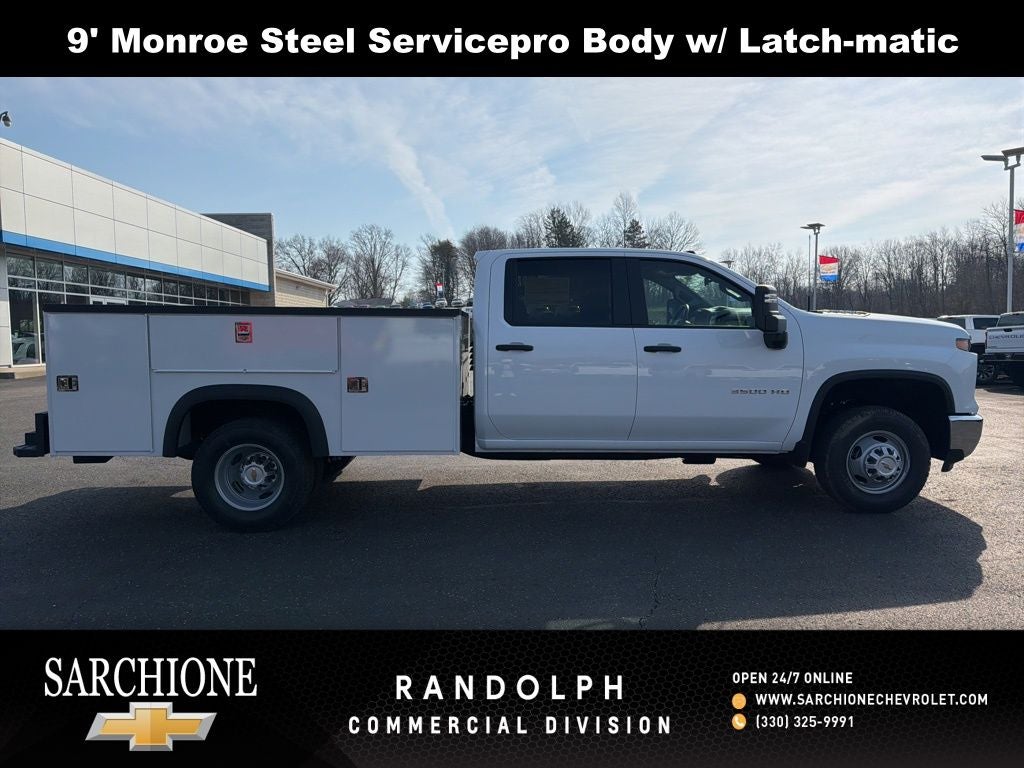 2026 Chevrolet Silverado 3500HD Work Truck w/ 9' Monroe Steel Service Body