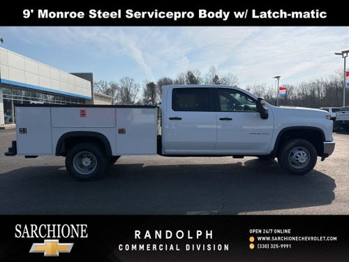 2026 Chevrolet Silverado 3500HD Work Truck w/ 9' Monroe Steel Service Body