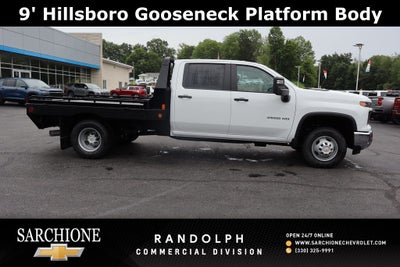 2025 Chevrolet Silverado 3500HD Work Truck W/ 9' Hillsboro Gooseneck Platform Body