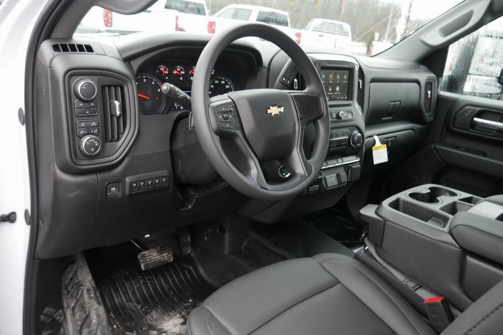 2025 Chevrolet Silverado 3500HD Work Truck w/ 9' Aluminum Gooseneck Skirted Flatbed Body