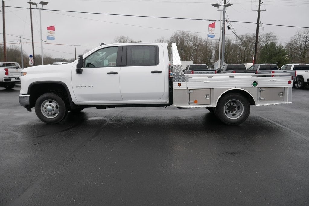 2025 Chevrolet Silverado 3500HD Work Truck w/ 9' Aluminum Gooseneck Skirted Flatbed Body